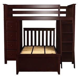 Item # JLB0020 - ADDITIONAL INFORMATION<BR>
Weight: 307 lbs<BR>
Dimensions: L 99 W 45.75 H 68.25 in <BR>
Bed Size: Twin<BR>
Finish: Espresso
